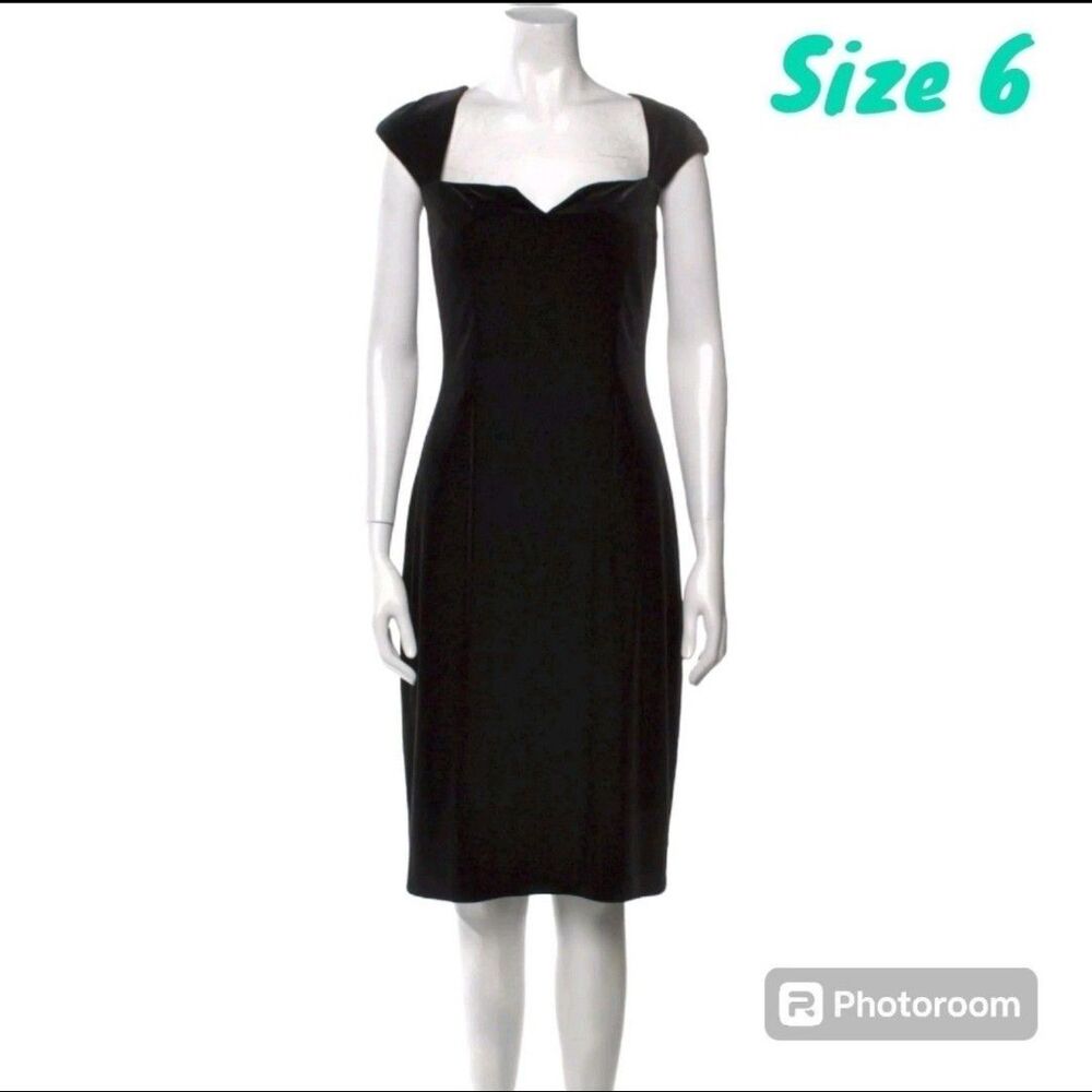 DAVID MEISTER Vintange Sweatheart Velvet Midi Dress HOCO FORMAL Goth Women 6